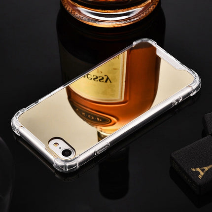 Luxury Plating Mirror Acrylic TPU Case for iPhone XR(Gold)-garmade.com