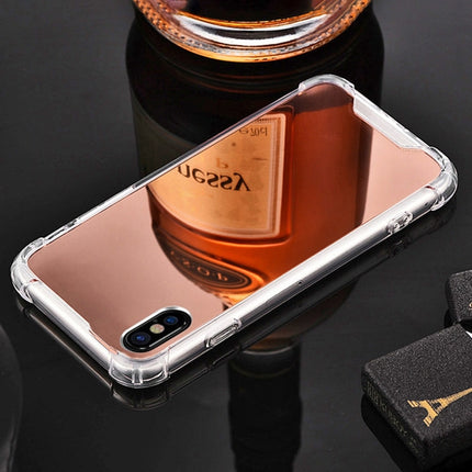 Luxury Plating Mirror Acrylic TPU Case for iPhone XR(Rose)-garmade.com