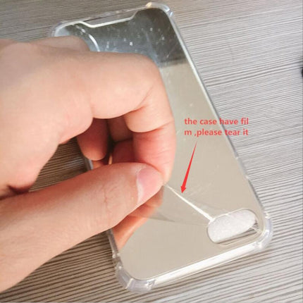 Luxury Plating Mirror Acrylic TPU Case for iPhone XR(Silver)-garmade.com