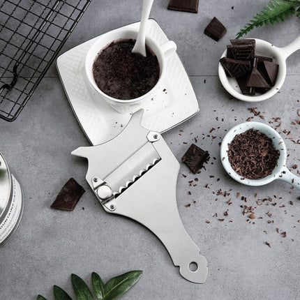 Fork-shaped Chocolate Planer Stainless Steel Truffle Slicer Cheese Grater-garmade.com