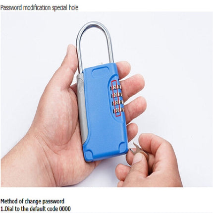 3 PCS Key Safe Box Password Lock Keys Box Metal Lock Body Padlock Type Storage Mini Safes(Green)-garmade.com