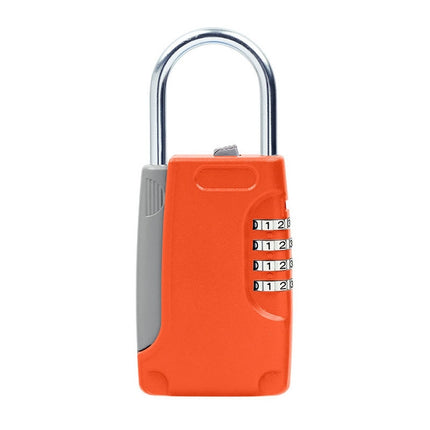 3 PCS Key Safe Box Password Lock Keys Box Metal Lock Body Padlock Type Storage Mini Safes(orange)-garmade.com