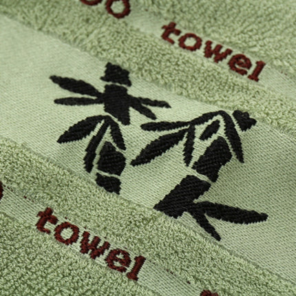Bamboo Fiber Ink Bamboo Plain Thick Absorbent Soft Adult Bath Towel(Creamy-white)-garmade.com