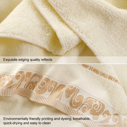 Cotton Hotel Xiangyun Bath Towel(Pink Edge)-garmade.com