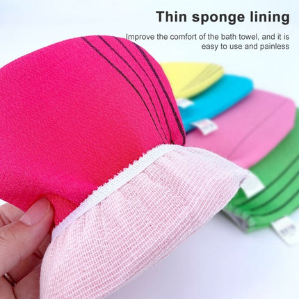 Sponge Bath Wipe One-sided Hand Bath Towel(Pink)-garmade.com