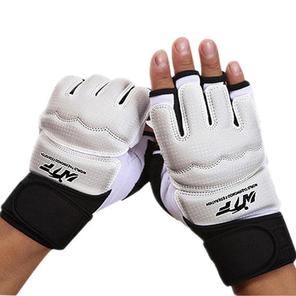 Half Fingers Adults Sandbag Training Boxing Gloves PU Leather Fitness Sparring Taekwondo Gloves, SIZE:XXL-garmade.com