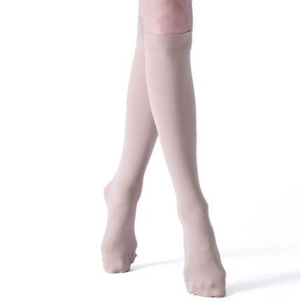 Unisex Shaping Elastic Socks Secondary Tube Decompression Varicose Stockings, Size:S(Skin Color - Cover Toe)-garmade.com