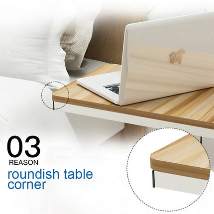 Modern Minimalist Bedroom Table Living Room Mini Mobile Cabinet(Red Maple Wood)-garmade.com