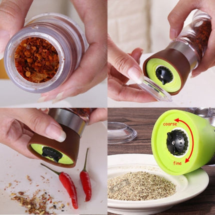 Multi-Function Seasoning Tank Kitchen Gadget Manual Creative Pepper Grinder(Red)-garmade.com