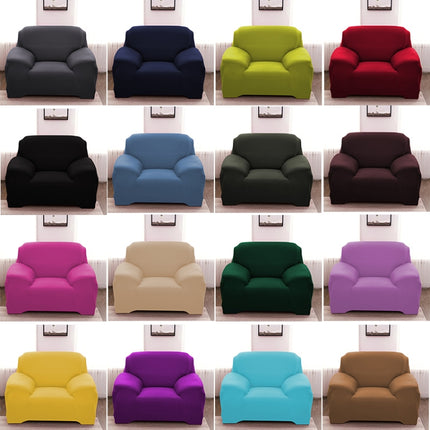 Sofa All-inclusive Universal Set Sofa Full Cover Add One Piece of Pillow Case, Size:Single Seater(90-140cm)(Dark Blue)-garmade.com