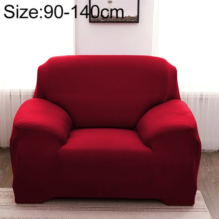 Sofa All-inclusive Universal Set Sofa Full Cover Add One Piece of Pillow Case, Size:Single Seater(90-140cm)(Red)-garmade.com