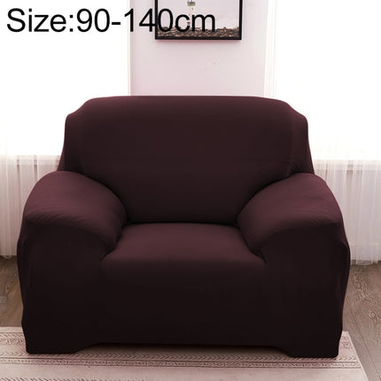 Sofa All-inclusive Universal Set Sofa Full Cover Add One Piece of Pillow Case, Size:Single Seater(90-140cm)(Coffe)-garmade.com