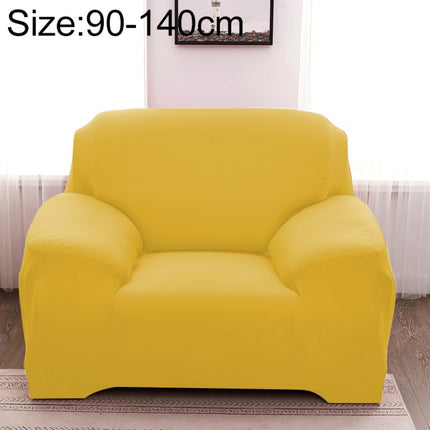 Sofa All-inclusive Universal Set Sofa Full Cover Add One Piece of Pillow Case, Size:Single Seater(90-140cm)(Yellow)-garmade.com