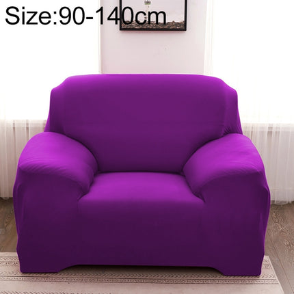 Sofa All-inclusive Universal Set Sofa Full Cover Add One Piece of Pillow Case, Size:Single Seater(90-140cm)(Purple)-garmade.com