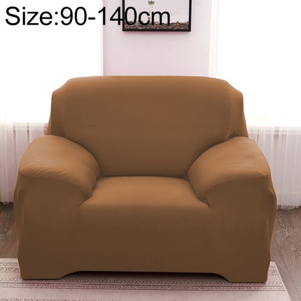 Sofa All-inclusive Universal Set Sofa Full Cover Add One Piece of Pillow Case, Size:Single Seater(90-140cm)(Light Tan)-garmade.com