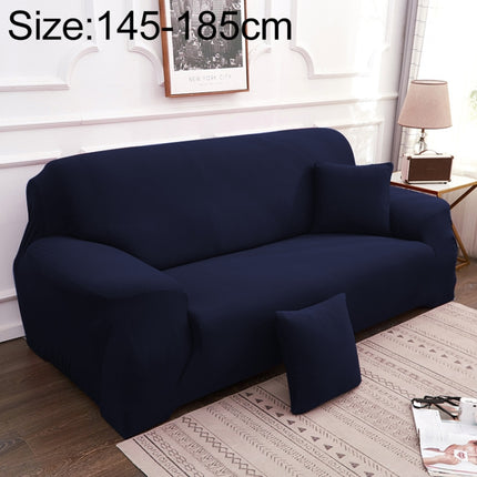 Sofa All-inclusive Universal Set Sofa Full Cover Add One Piece of Pillow Case, Size:Two Seater(145-185cm)(Dark Blue)-garmade.com