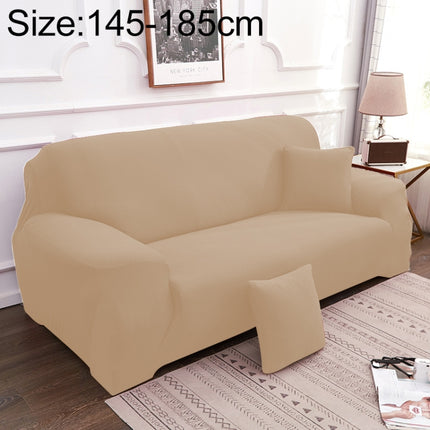 Sofa All-inclusive Universal Set Sofa Full Cover Add One Piece of Pillow Case, Size:Two Seater(145-185cm)(Beige)-garmade.com