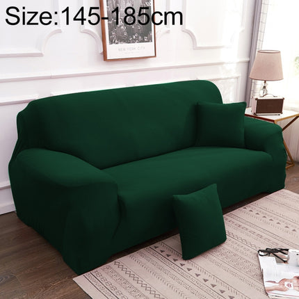 Sofa All-inclusive Universal Set Sofa Full Cover Add One Piece of Pillow Case, Size:Two Seater(145-185cm)(Dark Green)-garmade.com