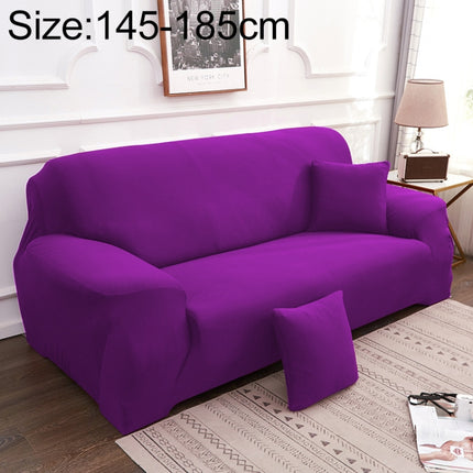 Sofa All-inclusive Universal Set Sofa Full Cover Add One Piece of Pillow Case, Size:Two Seater(145-185cm)(Purple)-garmade.com