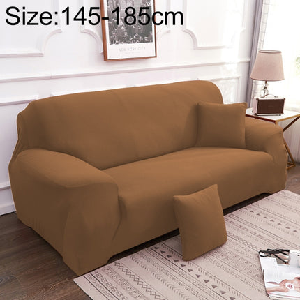 Sofa All-inclusive Universal Set Sofa Full Cover Add One Piece of Pillow Case, Size:Two Seater(145-185cm)(Light Tan)-garmade.com