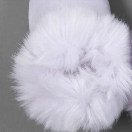 Winter Newborn Plush Slippers Home Indoor Warm Non-slip Bag with Baby Boots, Size:Bottom Length 13cm(Purple)-garmade.com