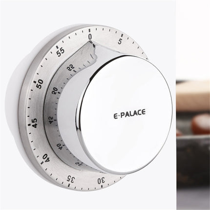 E-PALACE Magnet Timer Kitchen Stainless Steel Timer Creative Alarm Clock Mechanical Reminder Countdown Pomodoro-garmade.com