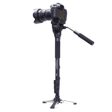YUNTENG VCT-288RM SLR Camera Monopod Camera Support Foot Hydraulic Head Professional Photography Stand, Height: 1.48m-garmade.com