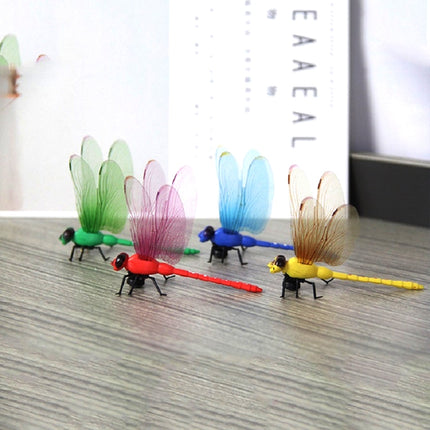 4 PCS/Set Simulation Dragonfly Magnetic Refrigerator Stickers Home Wall Garden Decoration(Magnetic)-garmade.com