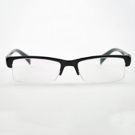 Women Men Half Frame Myopia Glasses HD AC Green Film Lens Myopia Eyeglasses(-2.50D)-garmade.com