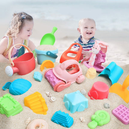 Children Soft Beach Toys Set Playing with Water Toys, Style:7 PCS(Color Random Delivery)-garmade.com