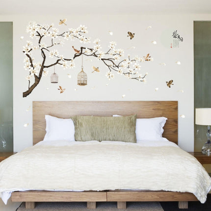 DIY Tree Birds Flower Home Decor Wall Stickers-garmade.com
