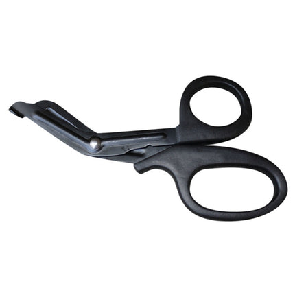 B-011 Outdoor Portable First Aid Canvas Elbow Scissors with Fine Teeth(Black)-garmade.com