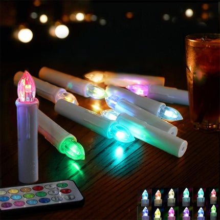2 Boxes Christmas Tree Decoration LED Clip Candle Valentine Day Remote Control Candle-garmade.com