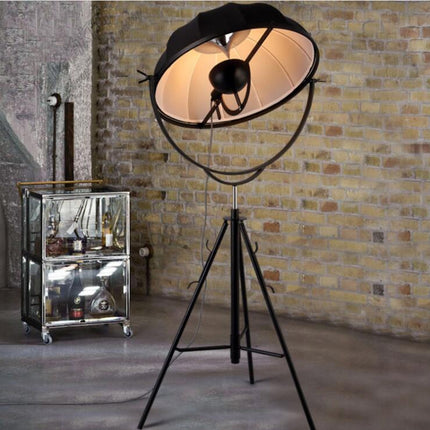 Satellite Studio Tripod Floor Lamp Living Room Bedroom , CN Plug, Size:S(Black)-garmade.com