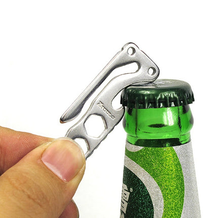 Pocket Carbon Stainless Steel Key Holder Bottle Opener Outdoor Sports Camping EDC Tool-garmade.com