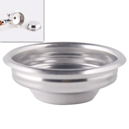 Semi-automatic Coffee Machine Stainless Steel Powder Bowl Brewing Head Filter Bottomless Handle Filter, Specification:Single Cup, Size:58mm Universal-garmade.com