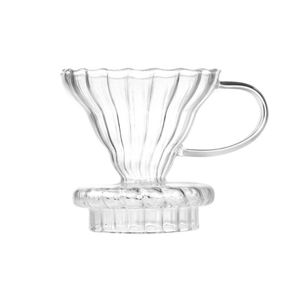 Heat-resistant Hand-made Coffee Glass Pot Cloud Coffee Sharing Pot, Specification:350ml Integrated Glass Filter Cup-garmade.com