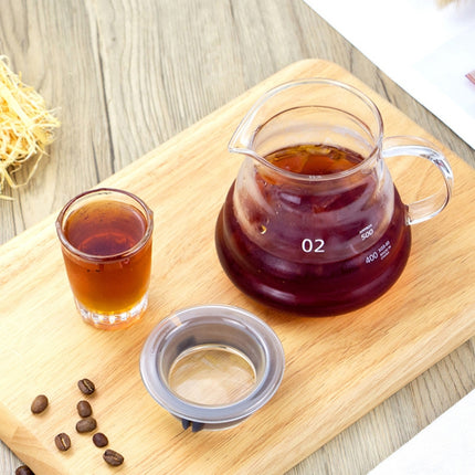 Heat-resistant Hand-made Coffee Glass Pot Cloud Coffee Sharing Pot, Specification:350ml Integrated Glass Filter Cup-garmade.com