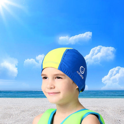 1101 Middle Age Children Deepen Summer Sun Protection Swimming Caps(Purple)-garmade.com