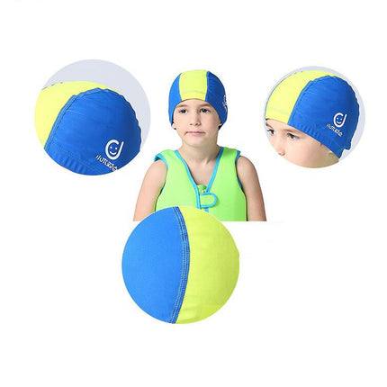 1101 Middle Age Children Deepen Summer Sun Protection Swimming Caps(Rose Red)-garmade.com