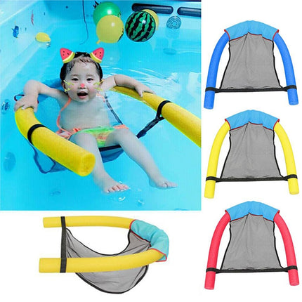 Pool Floating Chair Swimming Pools Seats Floating Bed Chair Noodle Chairs(S Blue)-garmade.com