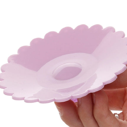Lace Edge Dust-proof Environmental Protection Silicone Cup Cap(Lilac Purple)-garmade.com