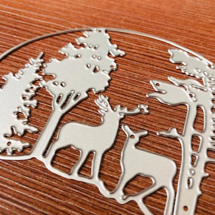 Deer DIY Embossing Mold Christmas Elk Carbon Steel Knife Mold-garmade.com