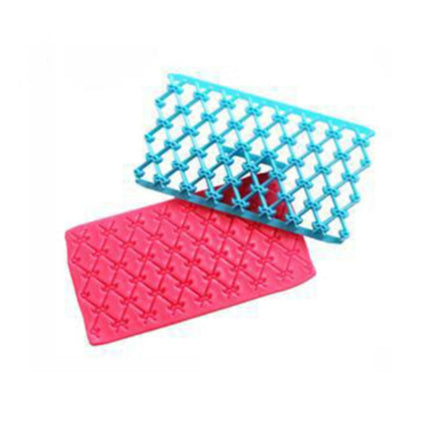 2 PCS Cake Fondant Tool Heart Shaped Diamond Texture Plaid Overpass Quyi Seal Printing Mould(Lips 54109)-garmade.com