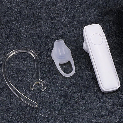 M165 Car Ear Hanging Type Wireless Bluetooth Earphone, Support for HD Calling & Multi-point Connection(White)-garmade.com