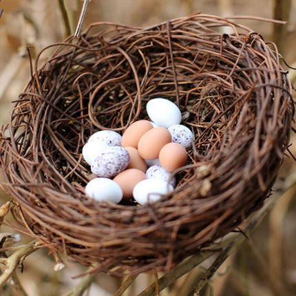 Rattan Nest Bird Bird Crafts Chicken Nest DIY Handmade Bird Nest Scene Props-garmade.com
