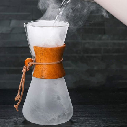 Heat Resistant Glass Coffee Pot Convenient Hand Made Pot, Specification:600ml Coffee Pot-garmade.com