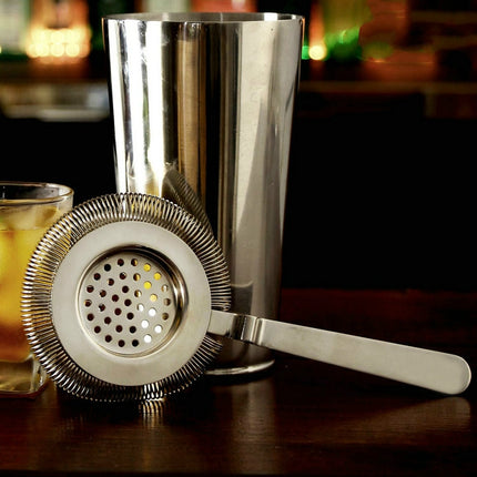 2 PCS Stainless Steel Bartender Ice Filter Ice Trap Cocktail Strainer, Color:Stainless Steel-garmade.com