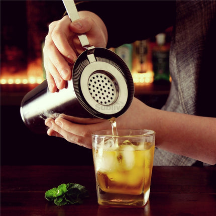 2 PCS Stainless Steel Bartender Ice Filter Ice Trap Cocktail Strainer, Color:Stainless Steel-garmade.com