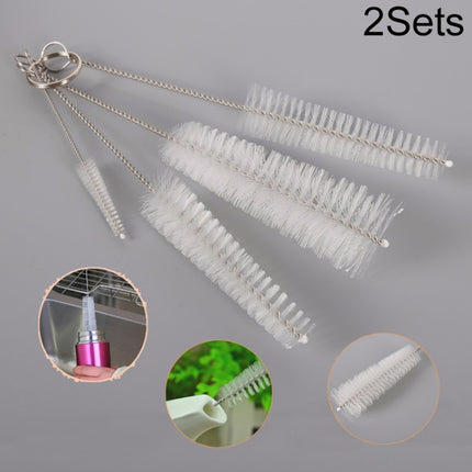 2 Sets Stainless Steel Wash Pipe Straw Brush Cleaner-garmade.com